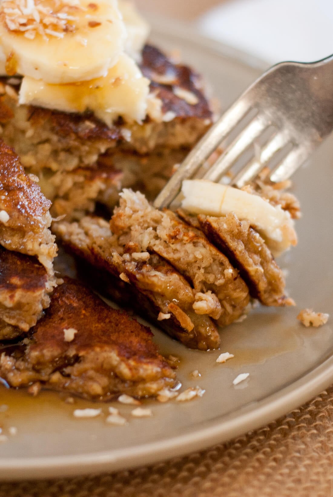 whole grain banana pancakes whole grain, gluten free banana oat pancakes