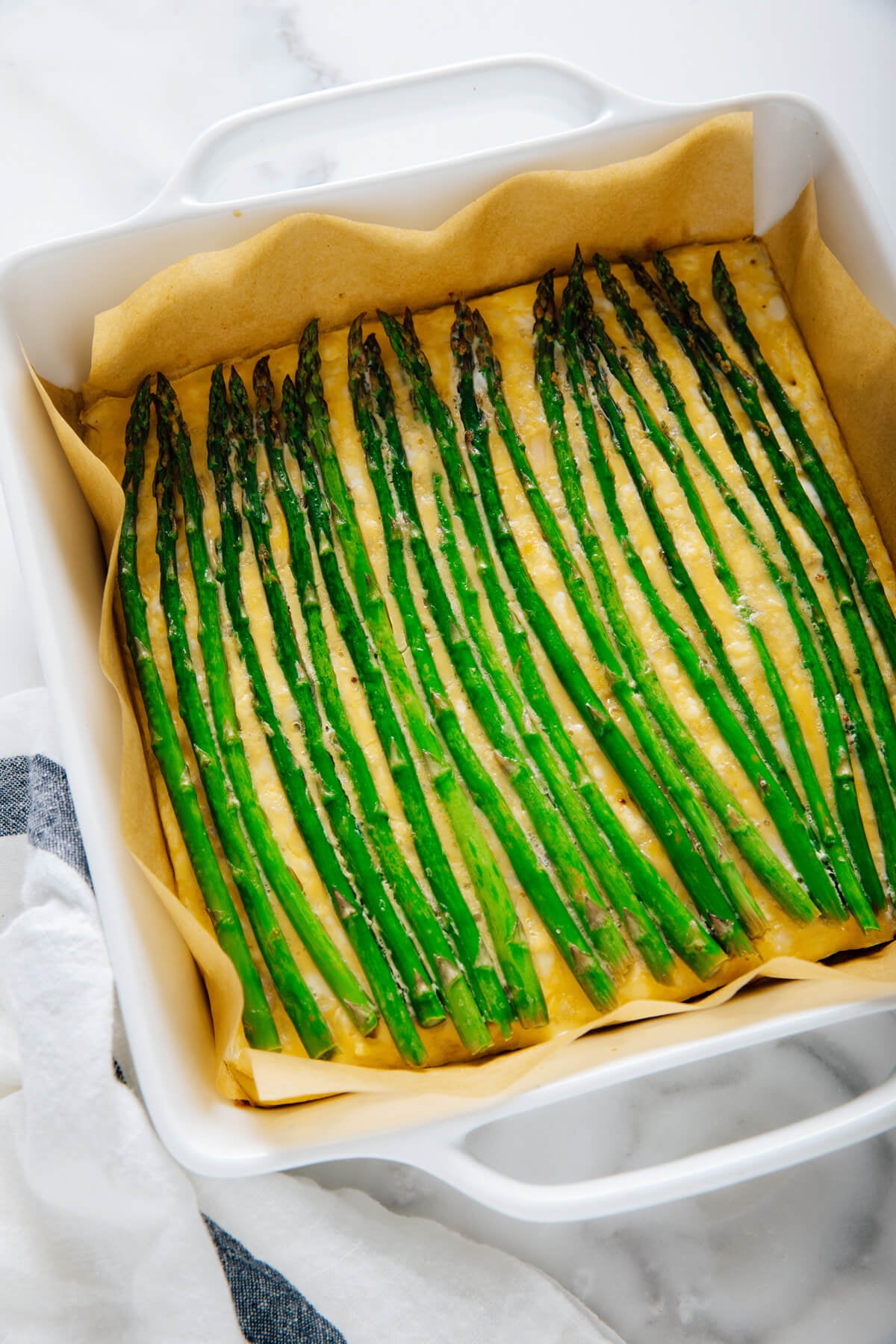 baked asparagus frittata