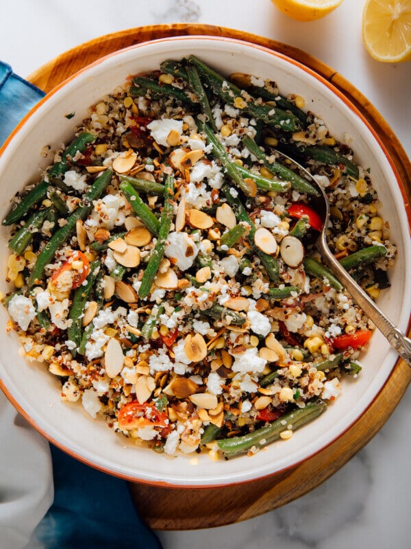 green bean and corn quinoa salad