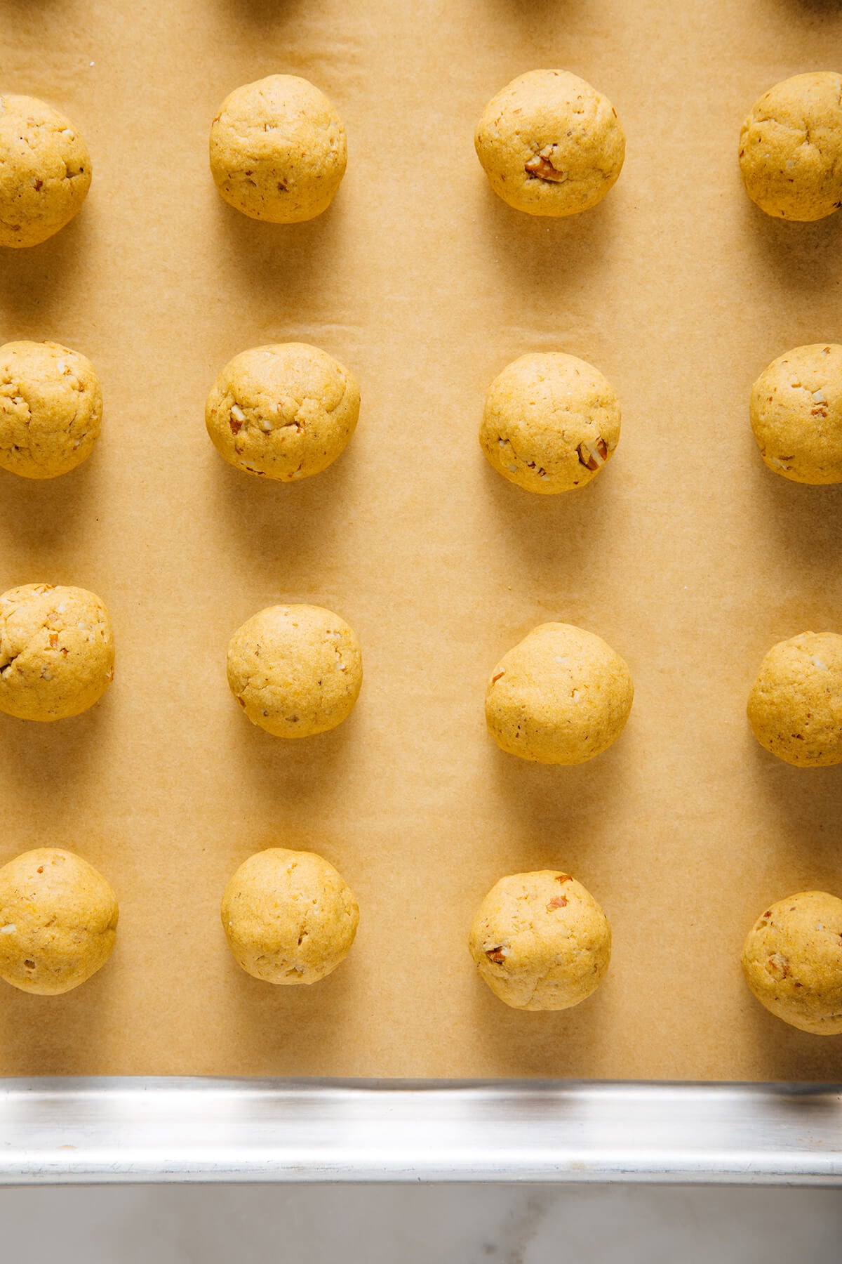 baked pumpkin polvorones