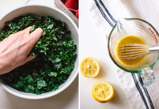 how to massage kale