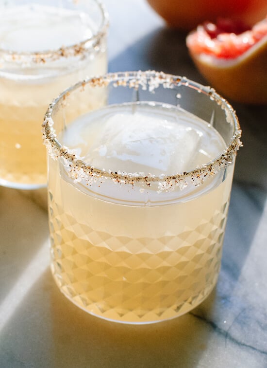Spicy and sweet grapefruit margaritas - cookieandkate.com