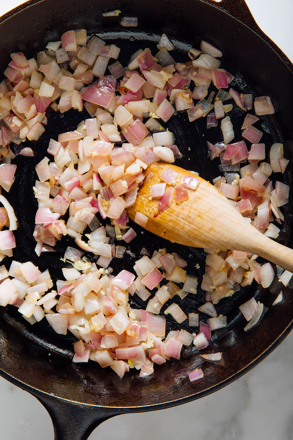 sauteed red onion