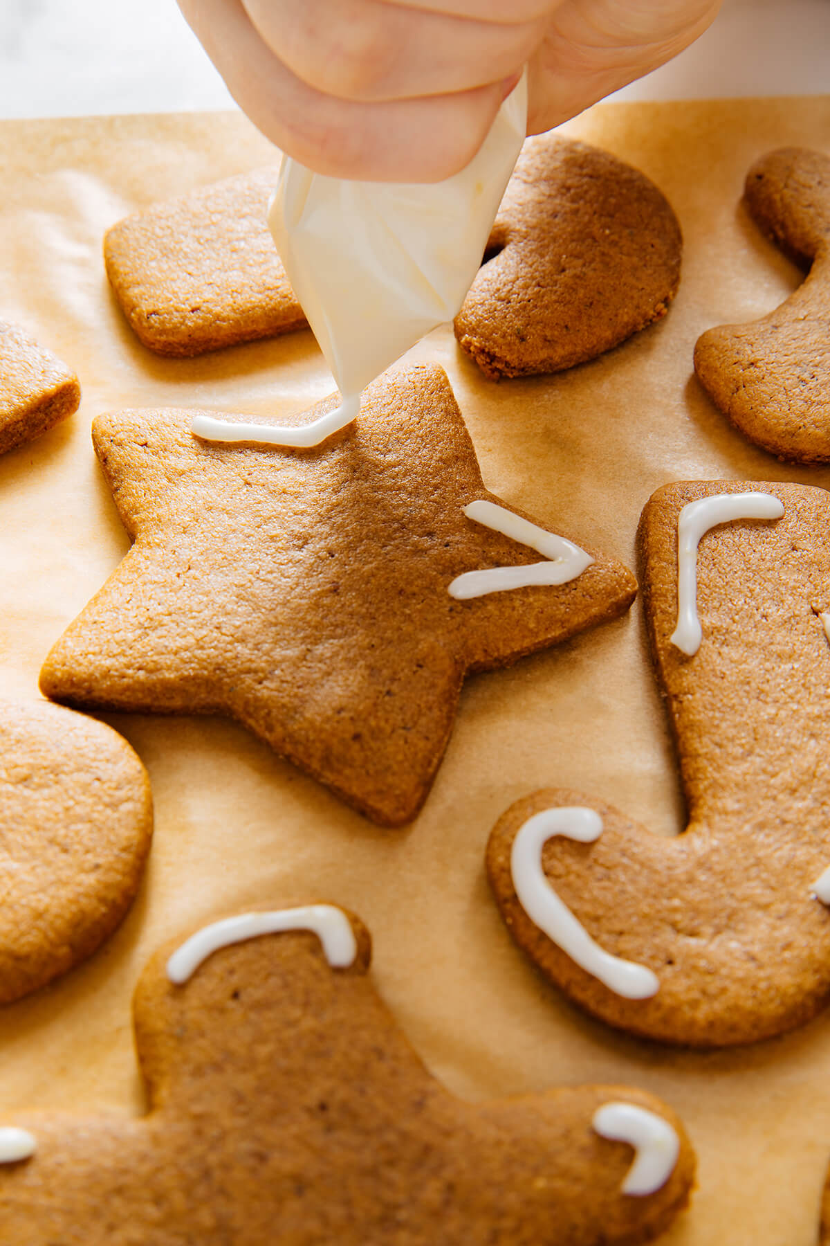 icing gingerbread cookies