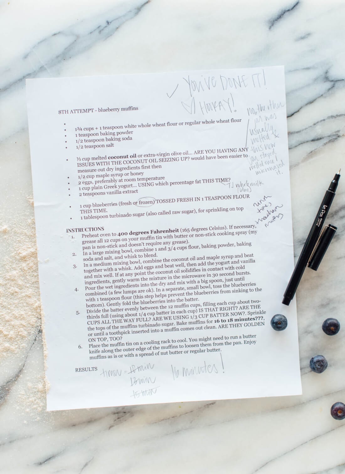 how to write a recipe