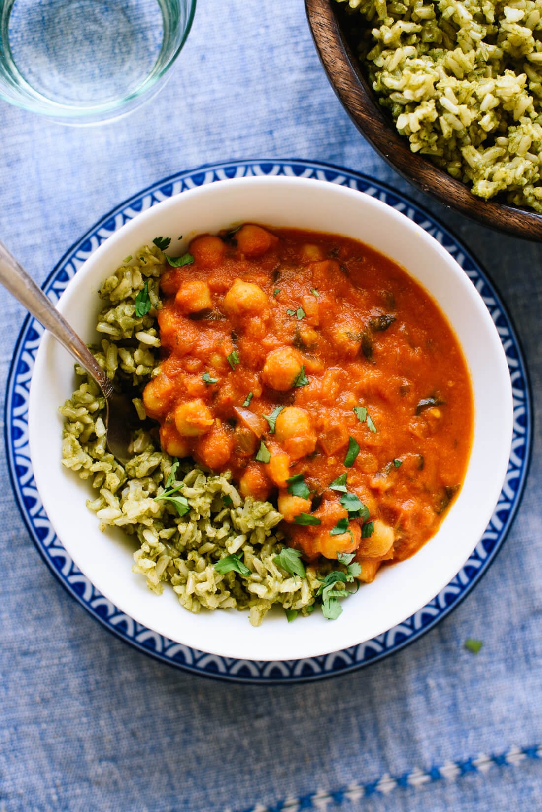 Chickpea Tikka Masala with Green Rice