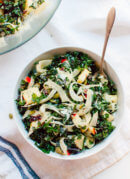 Autumn Kale Salad with Fennel, Honeycrisp and Goat Cheese