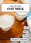 easy oat milk recipe