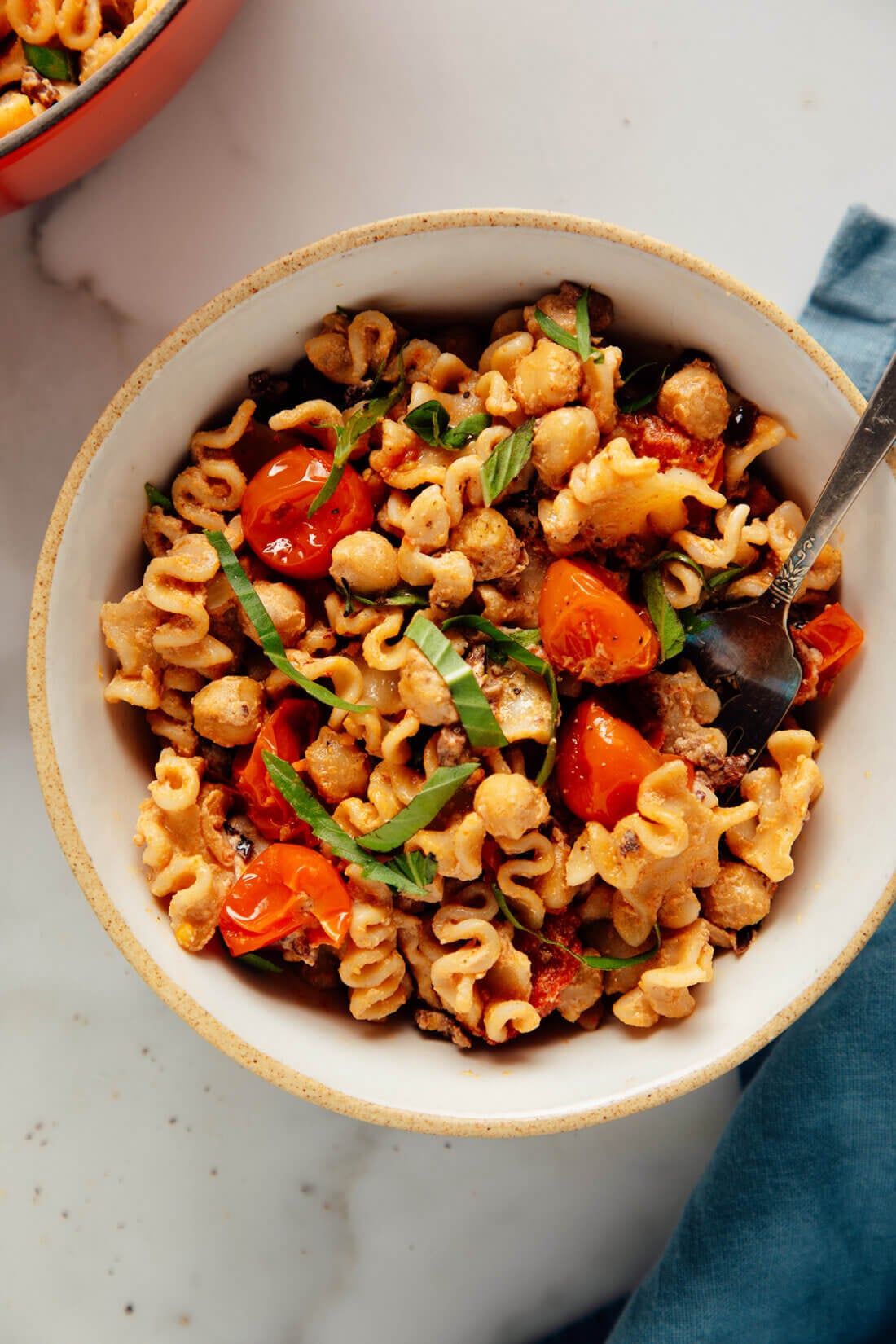 tomato chickpea pasta recipe