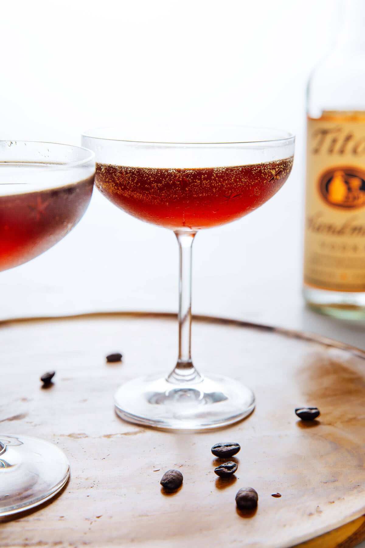 espresso martinis made with cold brew concentrate