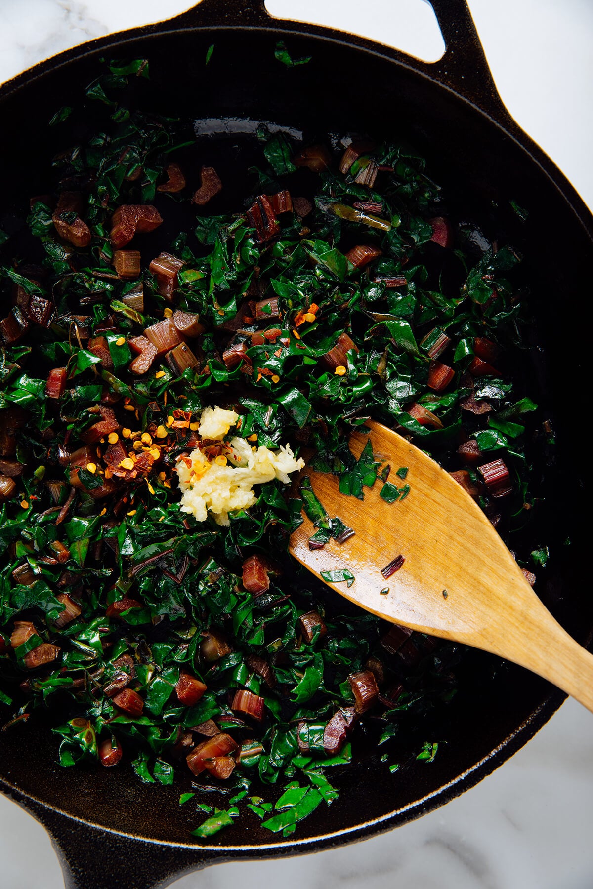 garlicky swiss chard